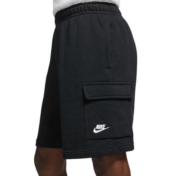 Nike Other - Nike Sportswear Club Men's Fleece Cargo Shorts Black Sizes M NWT